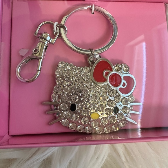 New gorgeous Hello Kitty keychain and necklace set,rhinestones,sparkling✨ - Picture 2 of 11